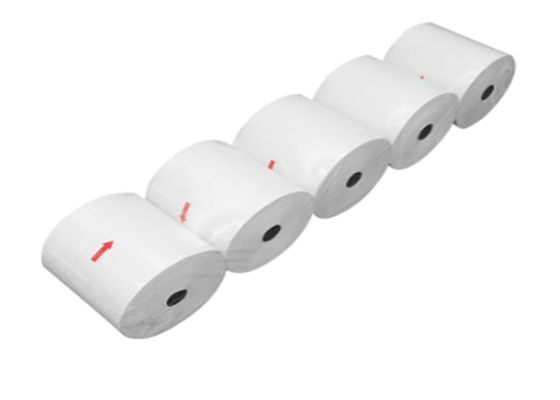 Rollos de papel termales de papel termales documentos termales de 1 2 de los rollos del color blanco 2 tarjeta de crédito