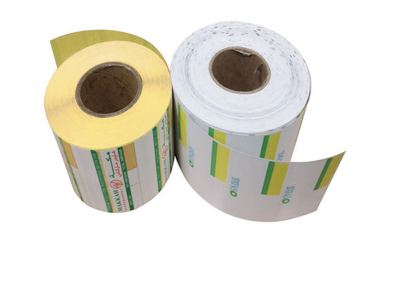 etiqueta adhesiva revestida superior Rolls de 100x200m m Triproof