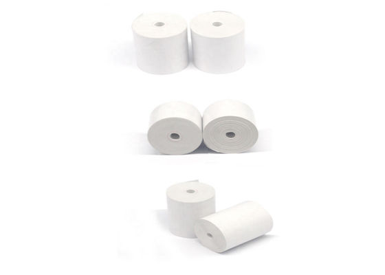 rollo de papel termal libre de Bpa del blanco de 58gsm 62gsm