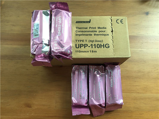 Rollo UP-110HD del papel termal del ultrasonido 10rolls/box el 110x18m