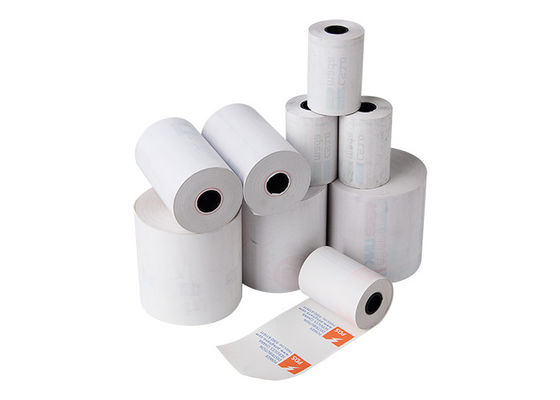 Papel termal Rolls 80x80m m del cajero automático doble de la capa 65gsm 57x40m m