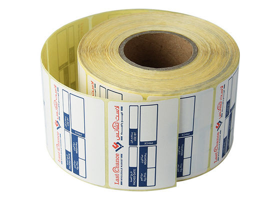 La termal directa impermeable del PVC de COC PE etiqueta 102x76m m