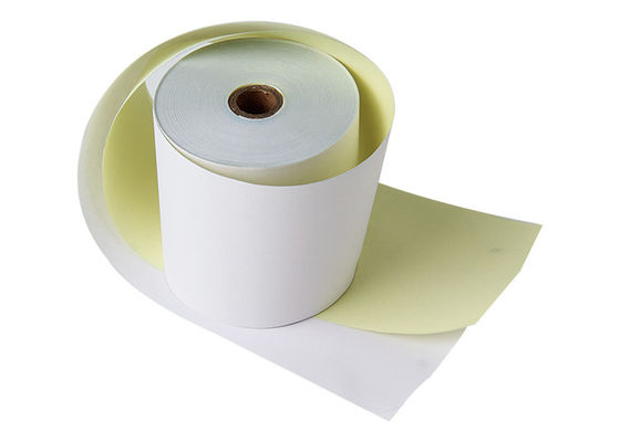 Papel termal Rolls 80gsm del cajero automático sin carbono de 3 capas para la máquina de la posición