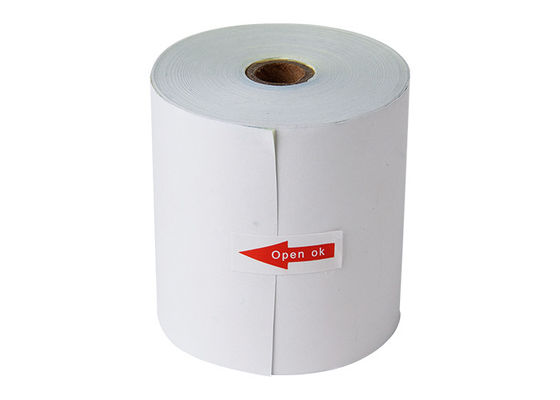 Papel termal Rolls 80gsm del cajero automático sin carbono de 3 capas para la máquina de la posición